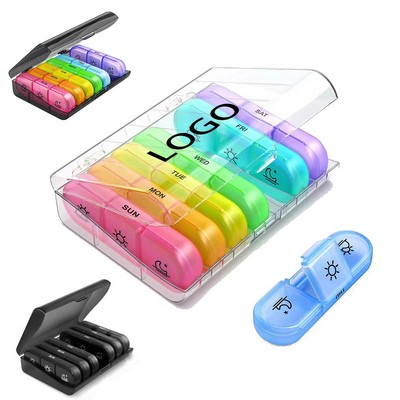 Rainbow 7-Day 3-Meal Pill Organizer