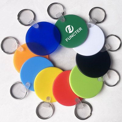 PVC Soft Material Round Key Tag Pet Tag