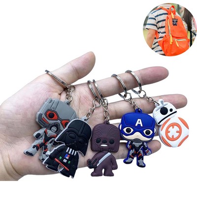 Custom Soft PVC Cartoon Keychains