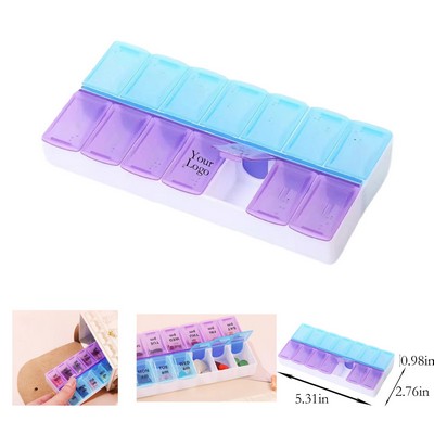 Portable 7 Day Medication Box For One Week