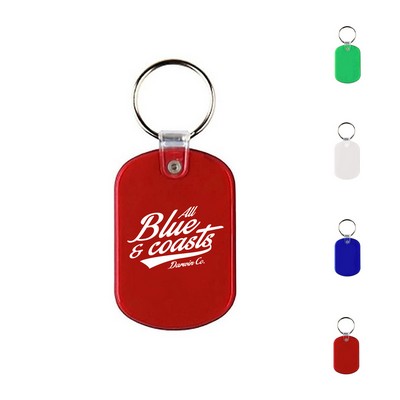 Oval PVC Flex Keychain