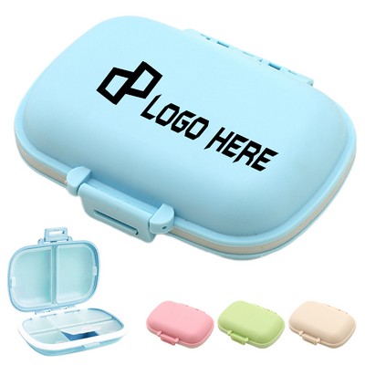 Travel Moisture Proof Plastic 8 Compartments Pill Case