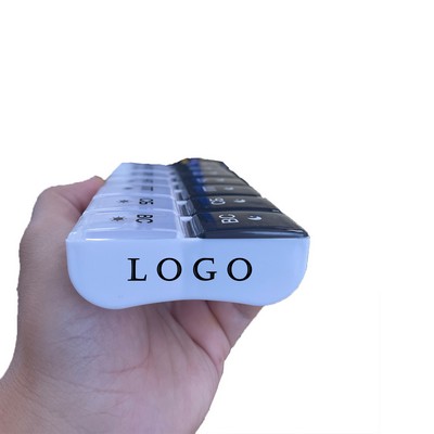 14-Compartment Detachable Medicine Box For A Week