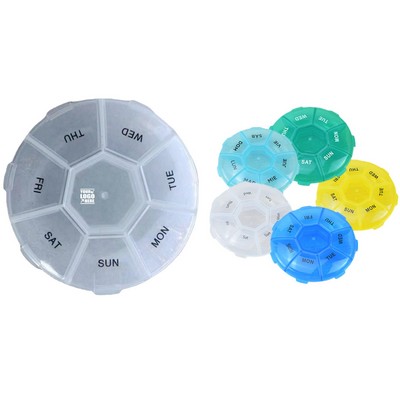 Travel Pill Organizer Weekly Medicine Box BPA Free