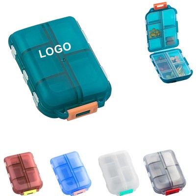10 Compartments Portable Weekly Pill Organizer