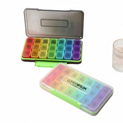Weekly Third-A-Day Pill Organizer